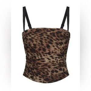 NWT / DOLCE & GABBANA X SKIMS ROMANCE CORSET / LEOPARD / Small *SOLD OUT*